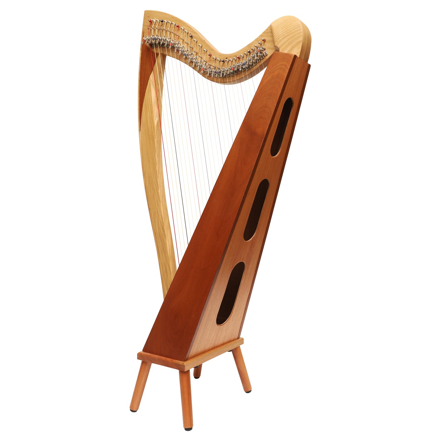 McHugh Atlas Harp 29 String Ash and Mahogany Squareback