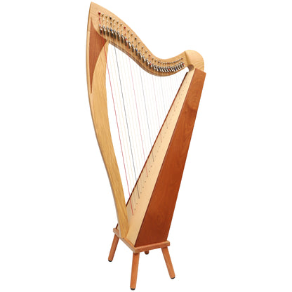 Muzikkon McHugh Atlas Harp, 29 corde Squareback Ashwood e mogano