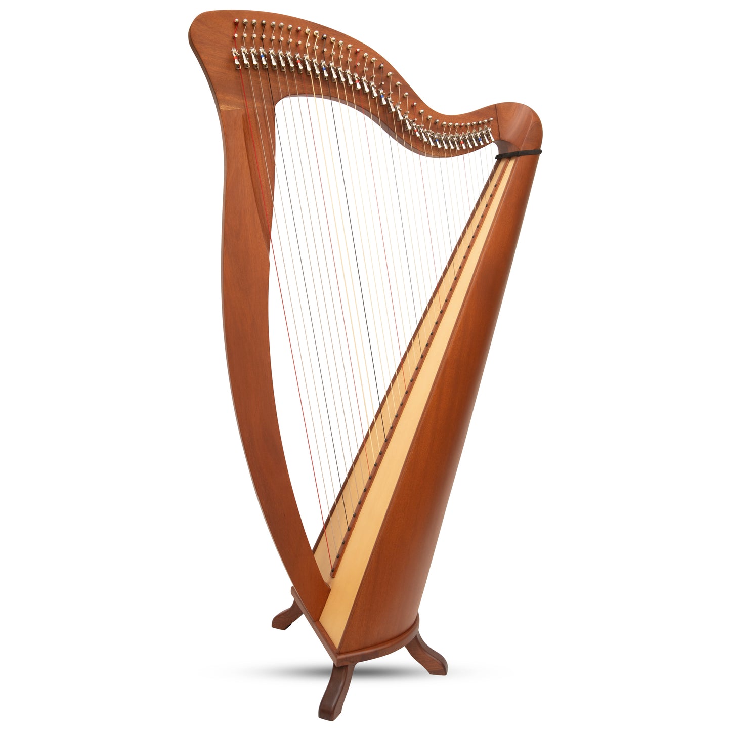 McHugh Harp 34 Strings Mahogany Wood Round back