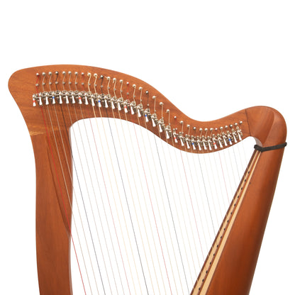 McHugh Harp 34 Strings Mahogany Wood Round back