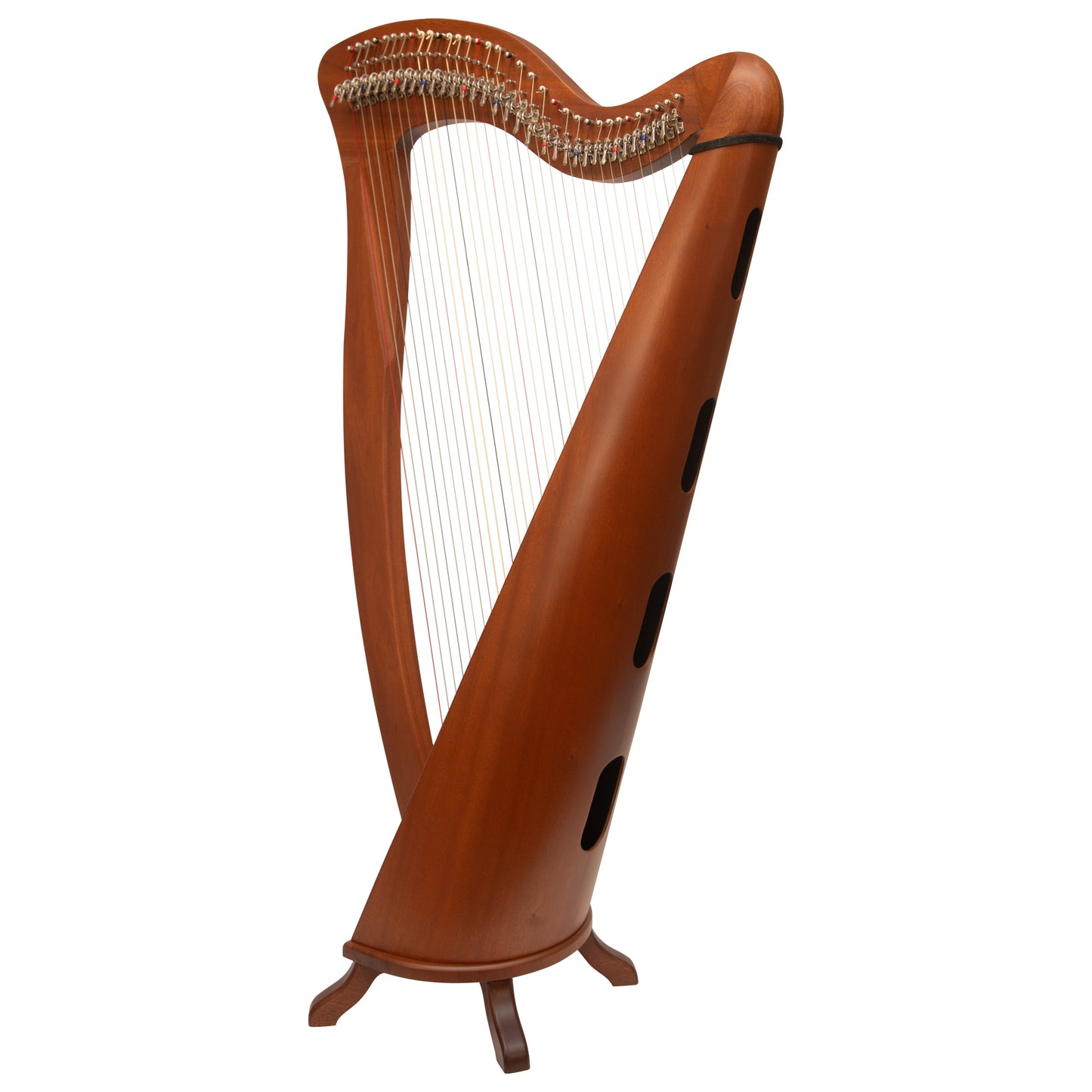 McHugh Harp 34 Strings Mahogany Wood Round back Muzikkon