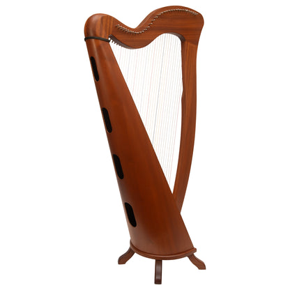 McHugh Harp 34 Strings Mahogany Wood Round back Muzikkon