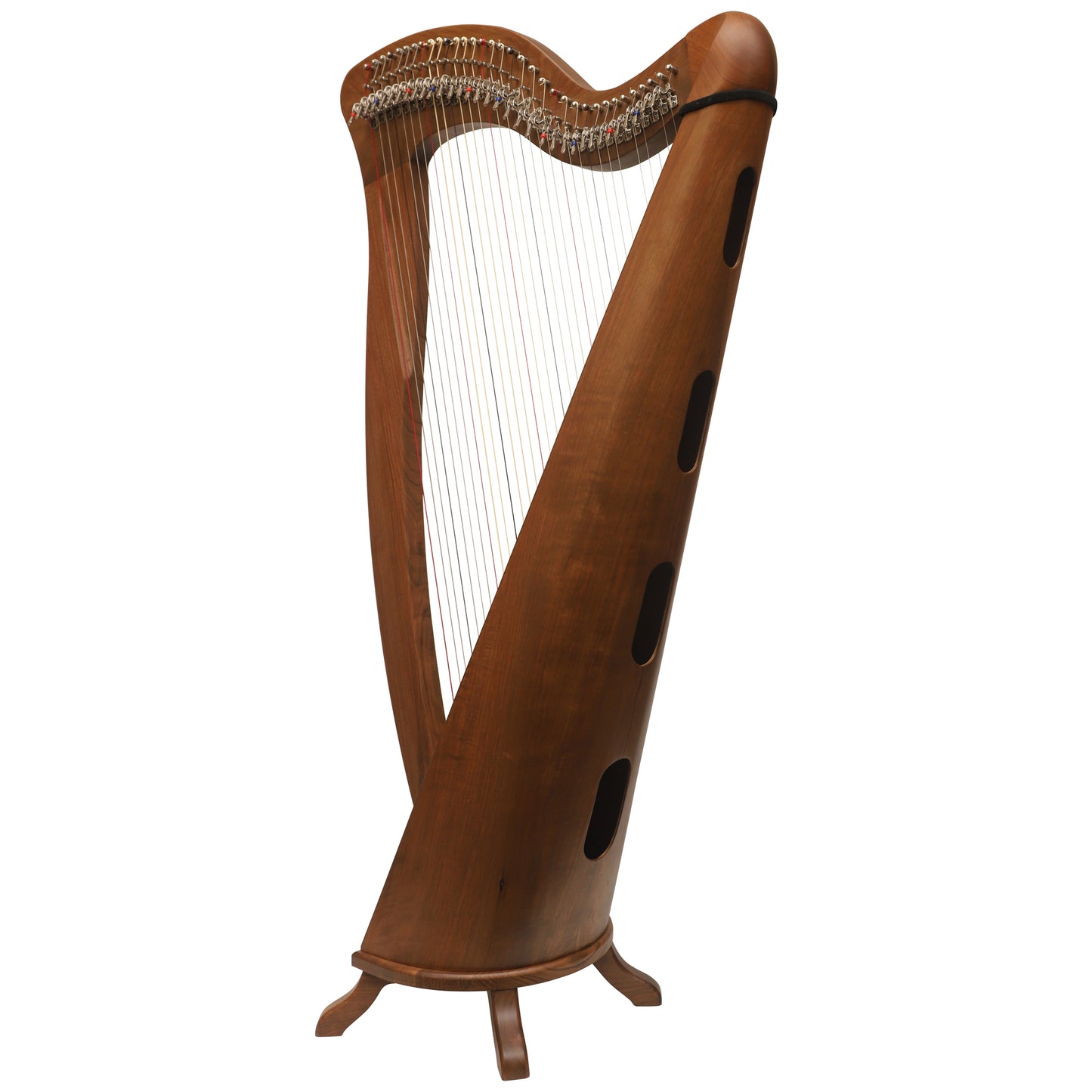 McHugh Harp 34 Strings Walnut Wood Round back Muzikkon