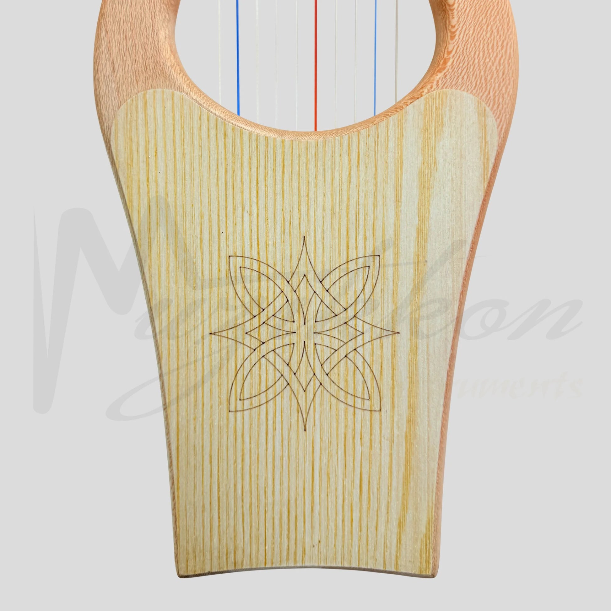 Mini Kinnor Harp 10 String Lacewood