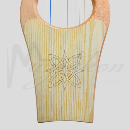 Mini Kinnor Harp 10 String Lacewood