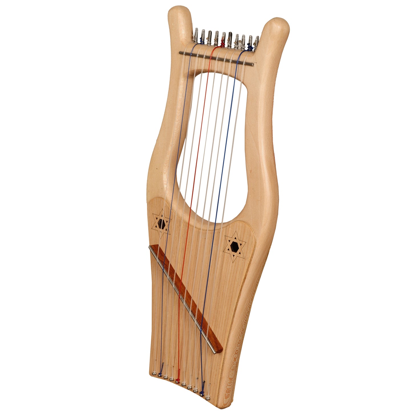 Mini Kinnor Harp, 10 String Lacewood