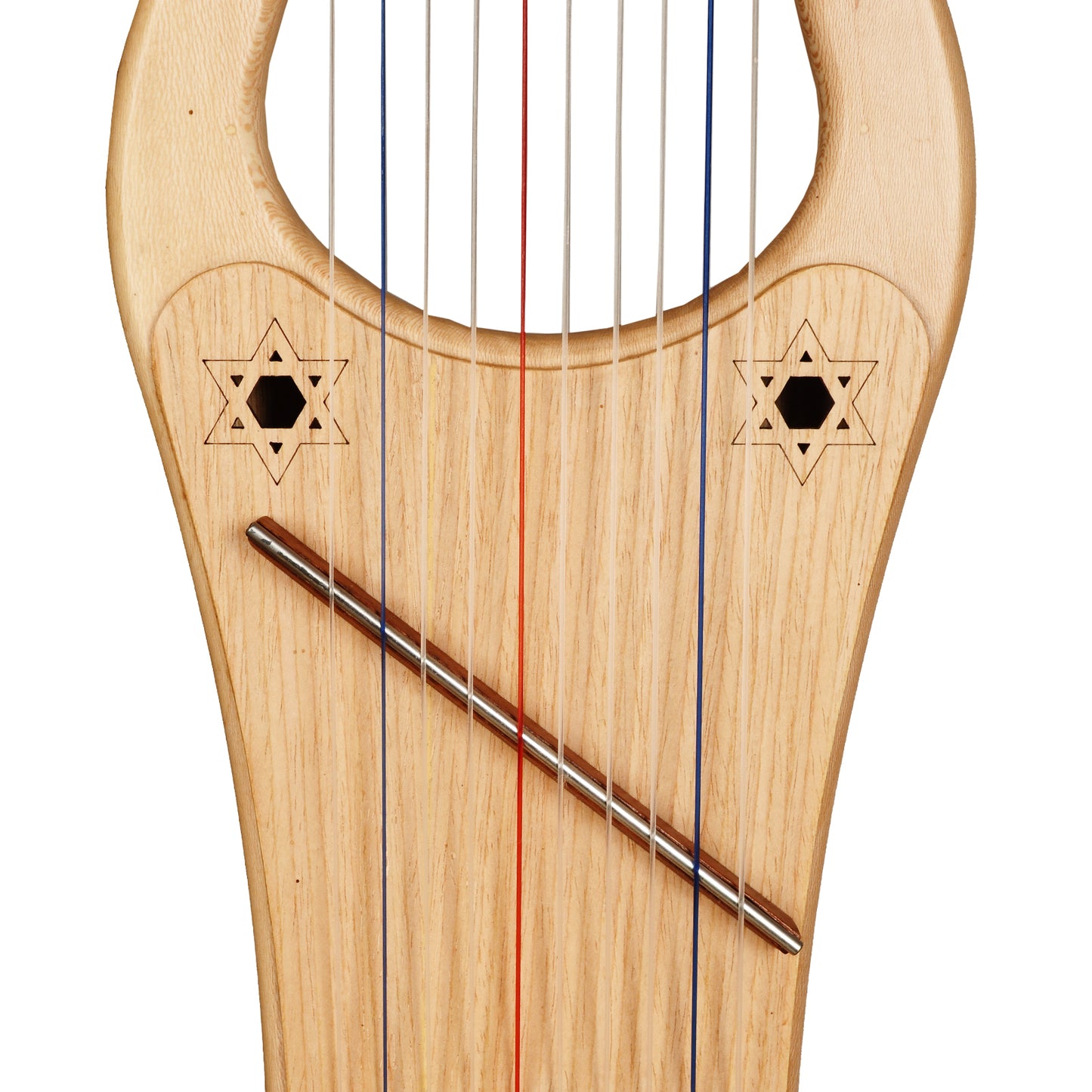 Mini Kinnor Harp, 10 String Lacewood
