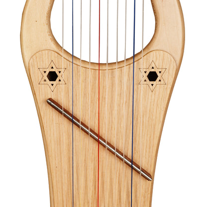 Mini-Kinnor-Harfe, 10-saitiges Spitzenholz