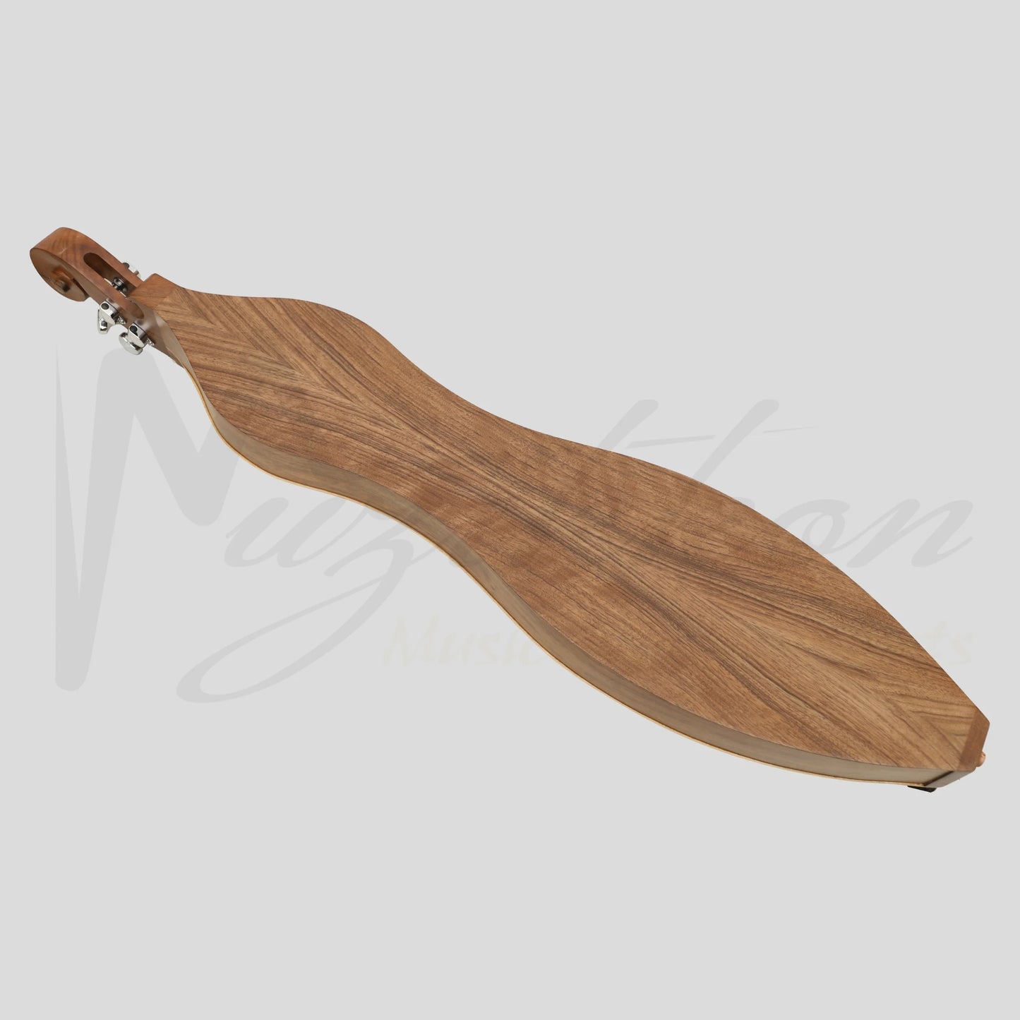 Mountain Dulcimer 4 String F-Hole Walnut with Nickel Finish Hardware