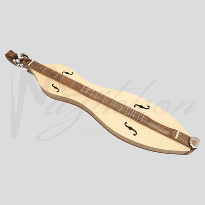 Mountain Dulcimer 4 String F-Hole Walnut with Nickel Finish Hardware