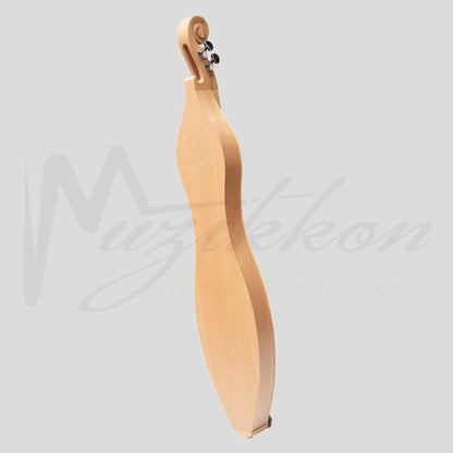 Mountain Dulcimer 4 String Knotwork Scroll Lacewood With Nickel Finish Hardware