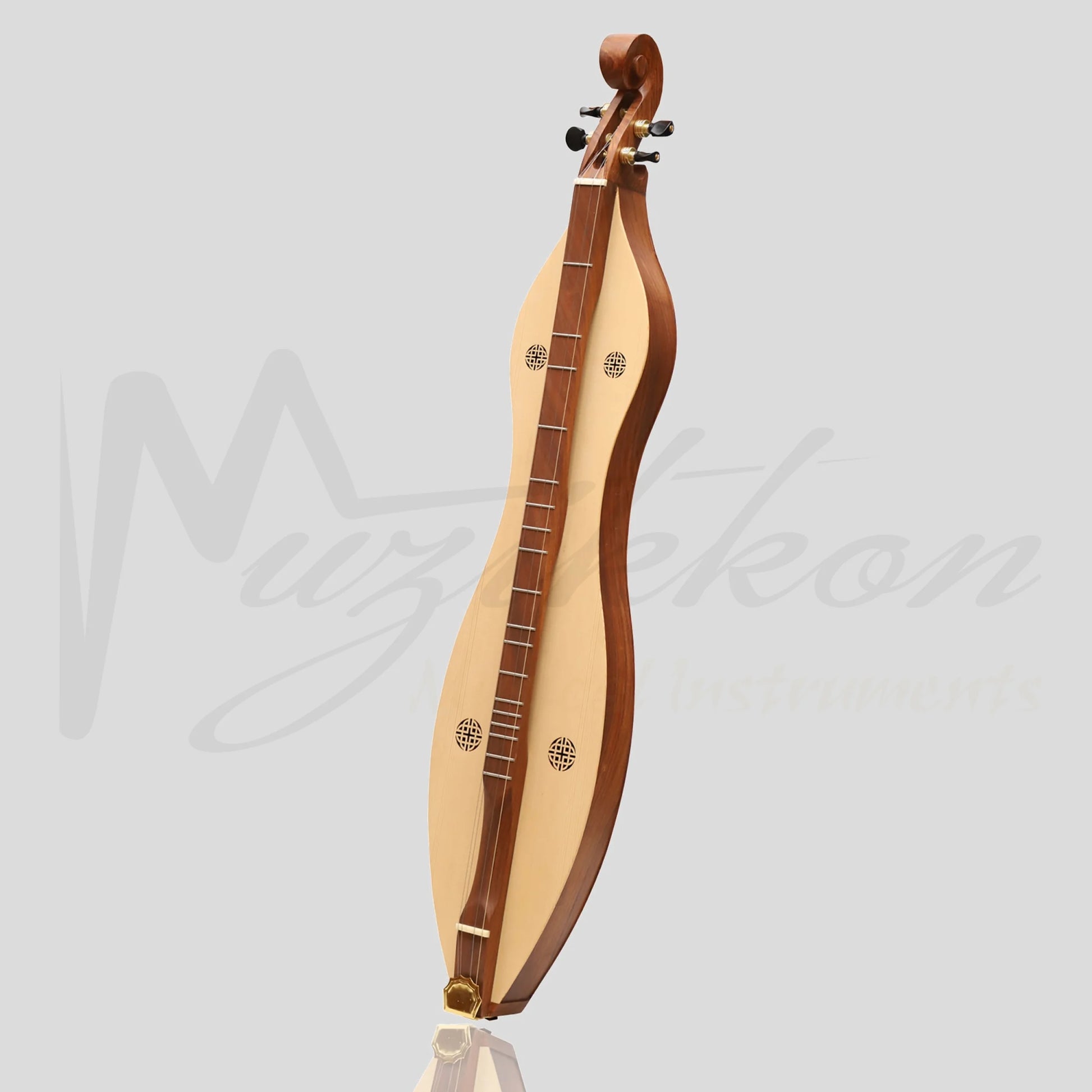 Mountain Dulcimer 4 String Knotwork Scroll Rosewood