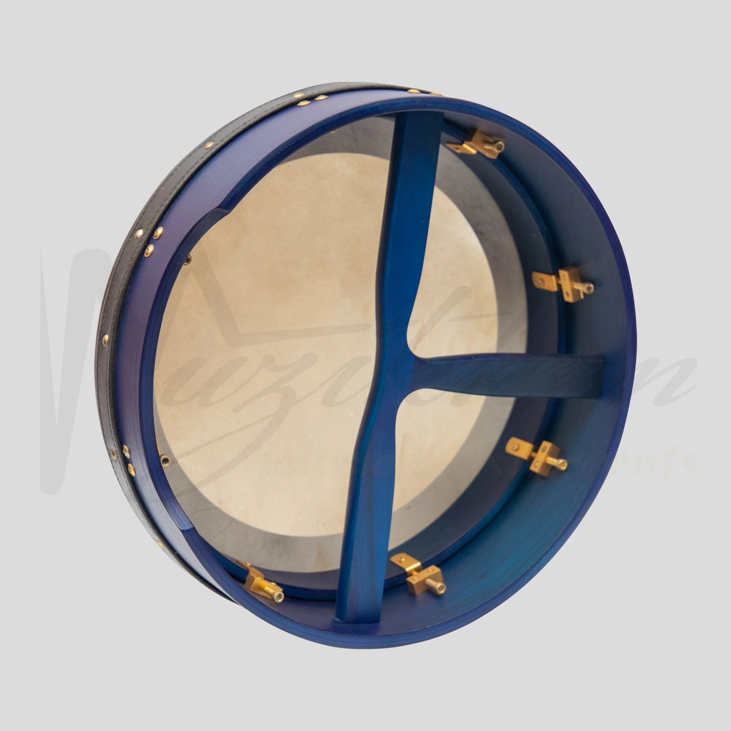 Muzikkon 14’’X4’’ Heartland Tunable Irish Bodhran With T-Bar & Taped Finish Deep Tune