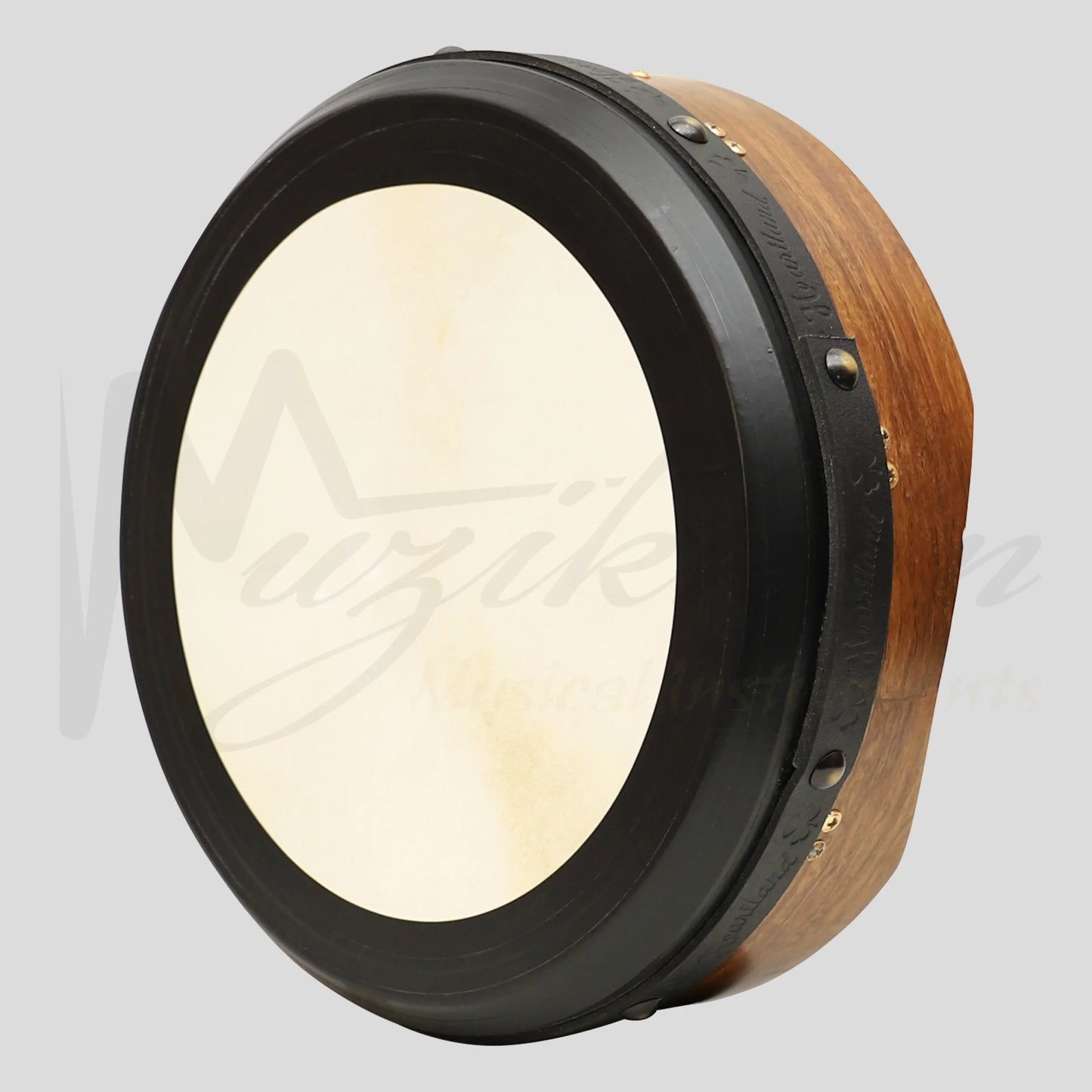 Muzikkon 14’’X4’’ (35.6 cm x 10.2 cm) Heartland Tunable Irish Bodhran Drum Rosewood