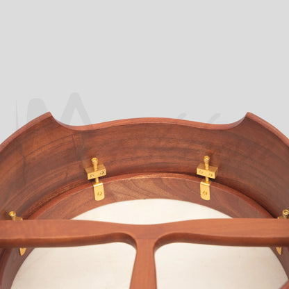 Muzikkon 14’’X6’’ Heartland Tunable Irish Bodhran Drum Deep Rim With T-Bar & Taped Finish Tune