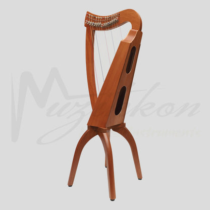 Muzikkon 15 String Trinity Cèilidh Harp Mahogany