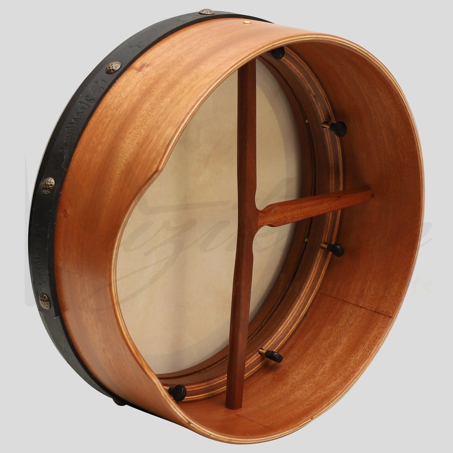Muzikkon 16”x6’’ Premium Celtic Irish Bodhran with Easy Tune System Deep Rim T-BAR & Taped Finish