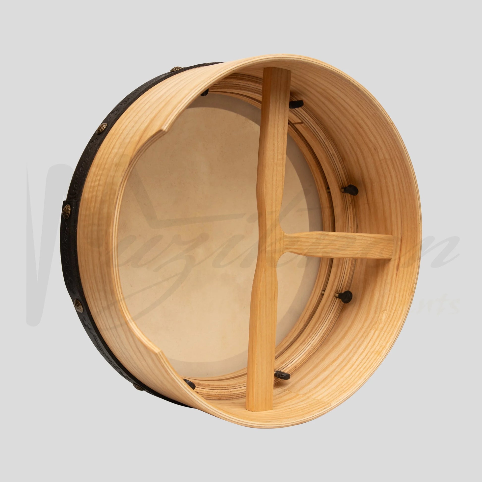 Muzikkon 16”X6’’ Premium Celtic Irish Bodhran With Easy Tune System Deep Rim T-Bar & Taped Finish