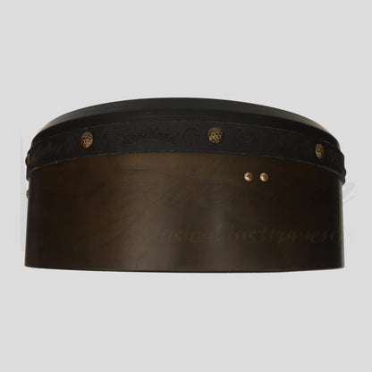 Muzikkon 16”X6’’ Premium Celtic Irish Bodhran With Easy Tune System Deep Rim T-Bar & Taped Finish