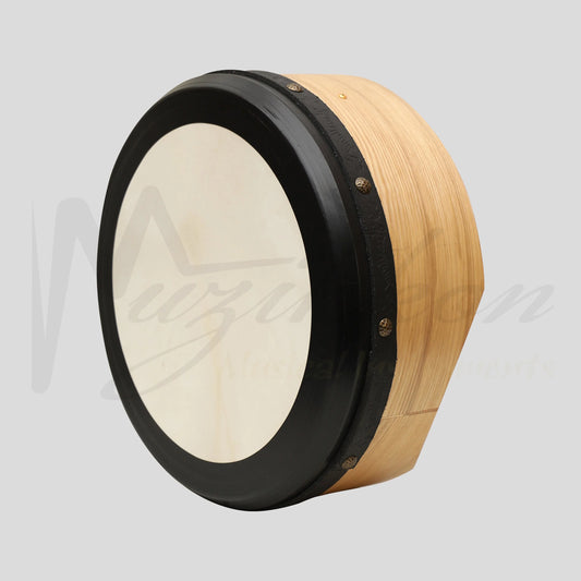 Muzikkon 16”x6’’ Premium Celtic Irish Bodhran with Easy Tune System Deep Rim T-BAR & Taped Finish