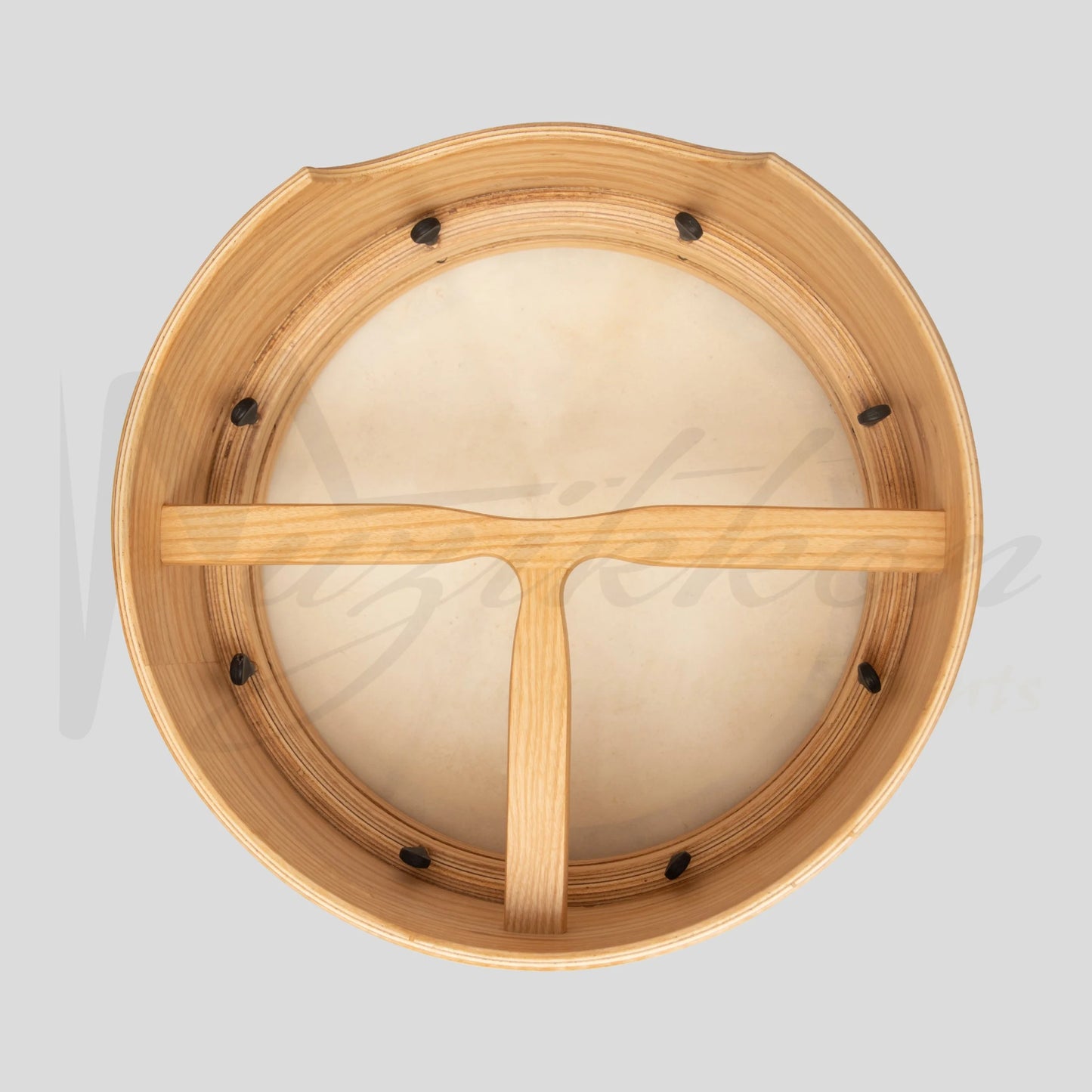 Muzikkon 16”X6’’ Premium Celtic Irish Bodhran With Easy Tune System Deep Rim T-Bar & Taped Finish
