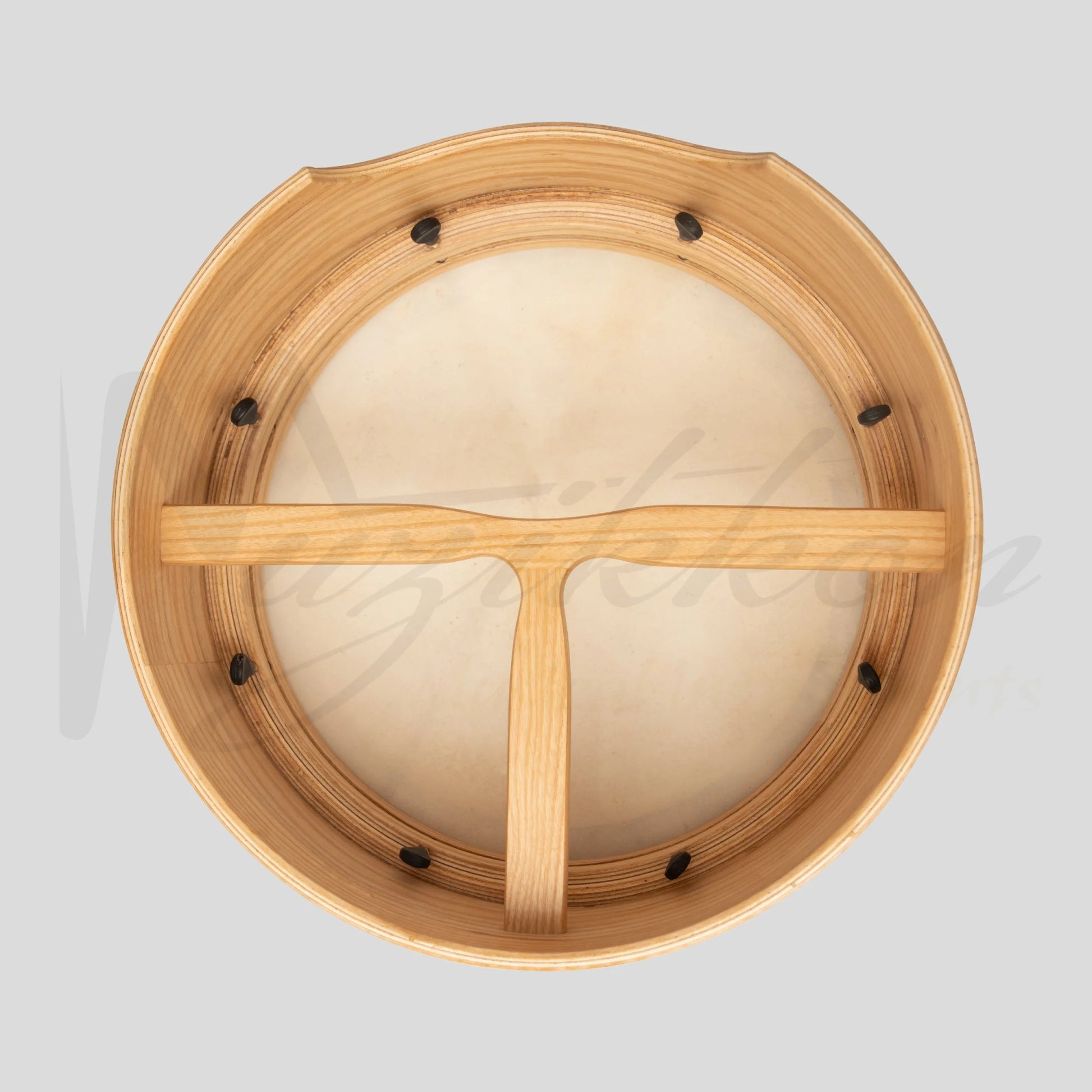 Muzikkon 16”X6’’ Premium Celtic Irish Bodhran With Easy Tune System Deep Rim T-Bar & Taped Finish