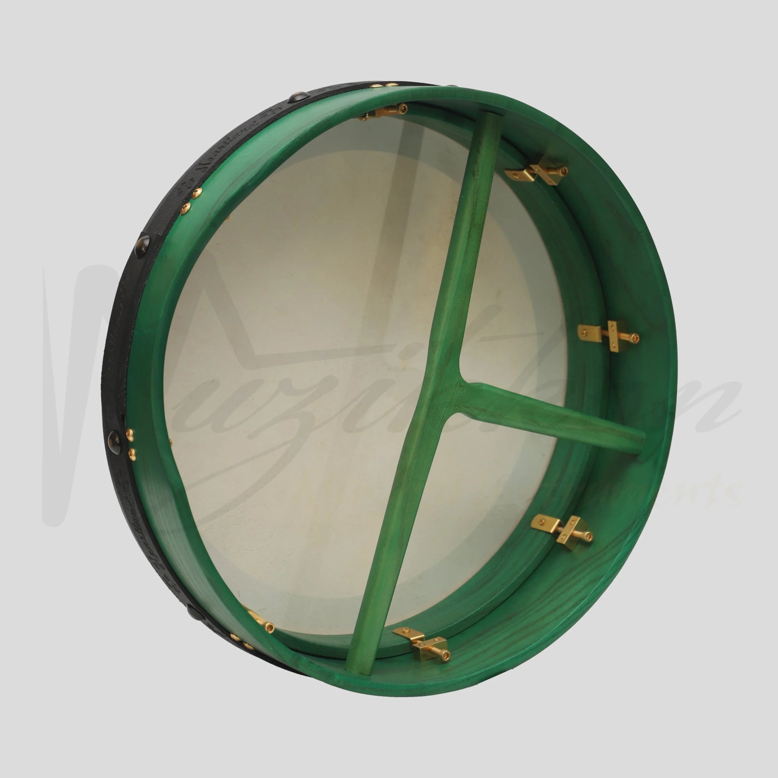 Muzikkon 16 X4 Heartland Tunable Irish Bodhran With T BAR Taped Muzikkon 16 X4 Heartland Tunable Irish Bodhran With T BAR Taped