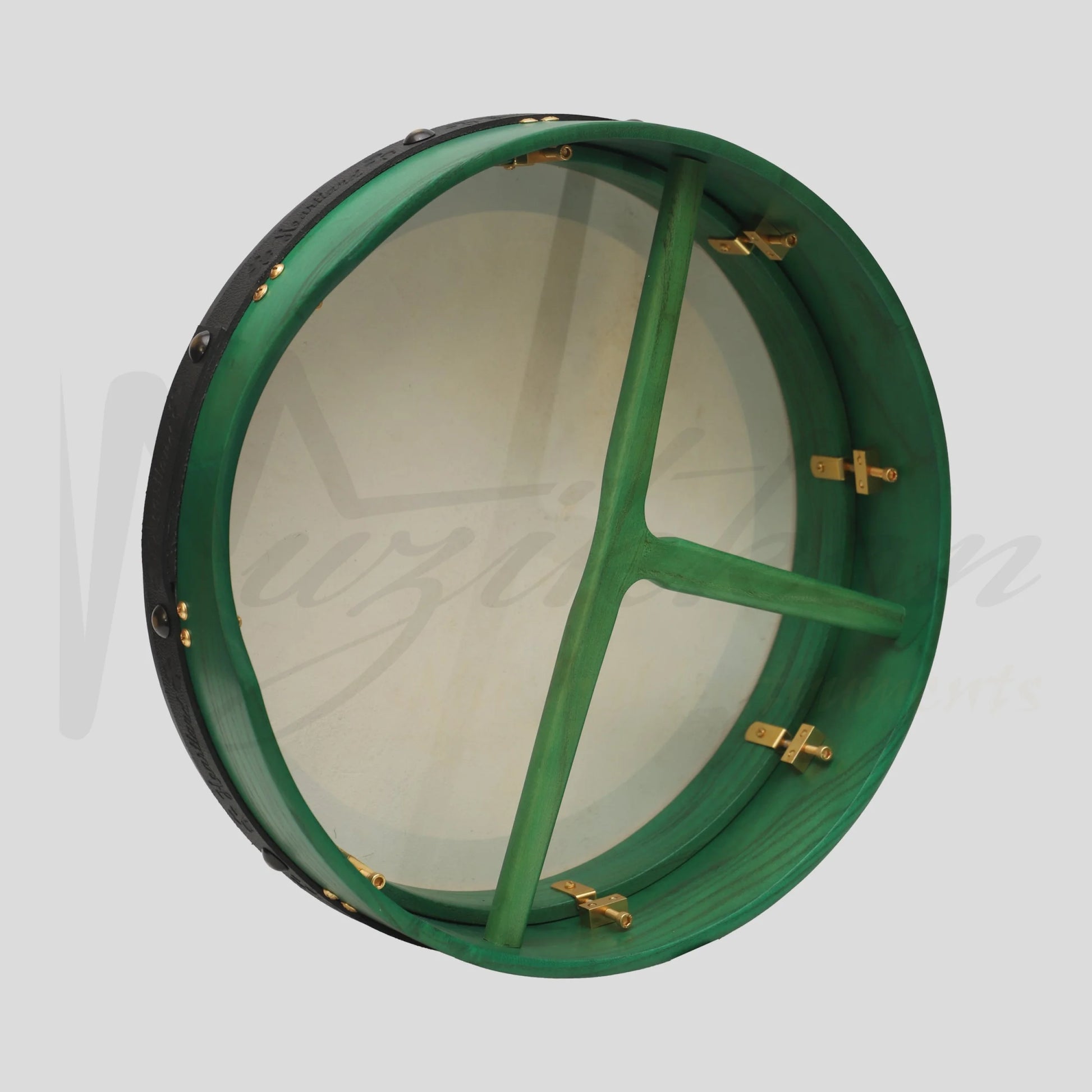 Muzikkon 16’’X4’’ Heartland Tunable Irish Bodhran with T-BAR & Taped Finish Deep Tune Drum