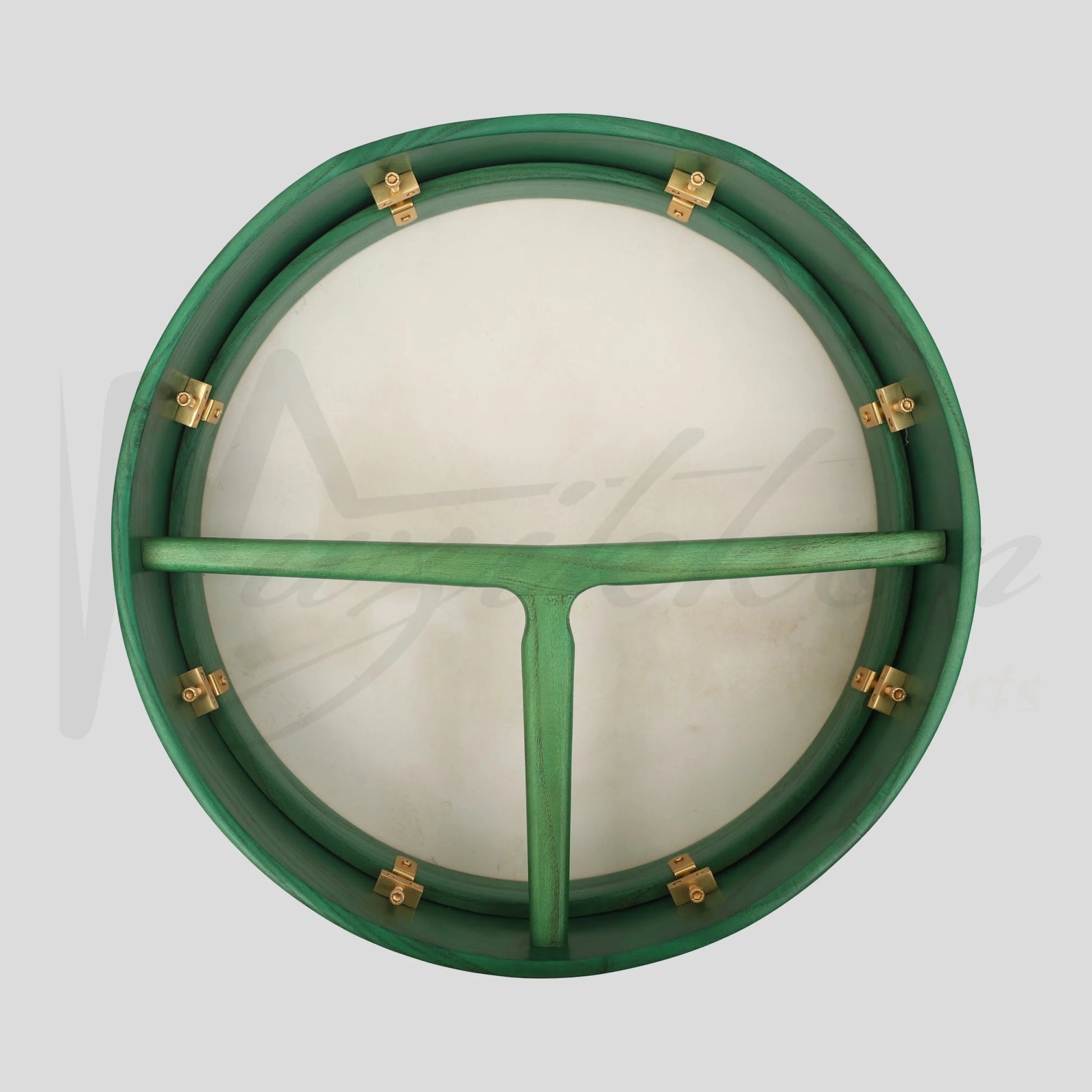 Muzikkon 16’’X4’’ Heartland Tunable Irish Bodhran with T-BAR & Taped Finish Deep Tune Drum