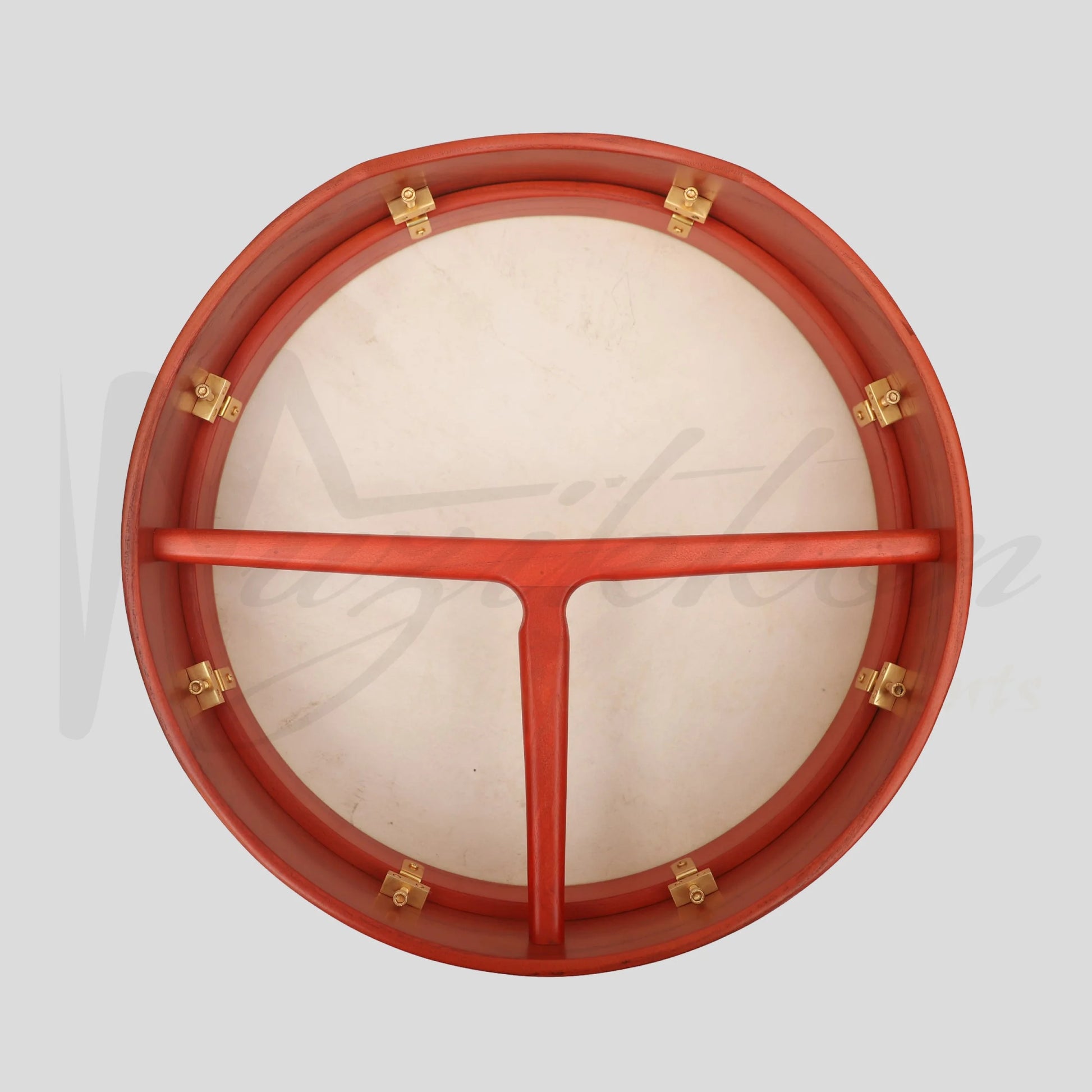 Muzikkon 16’’X4’’ Heartland Tunable Irish Bodhran with T-BAR & Taped Finish Deep Tune Drum