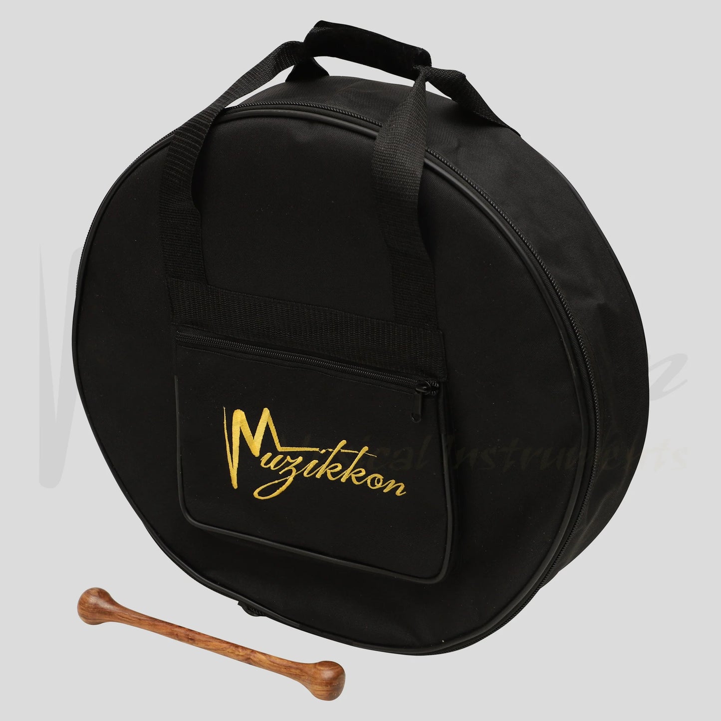 Muzikkon 16’’X4’’ Heartland Tunable Irish Bodhran with T-BAR & Taped Finish Deep Tune Drum