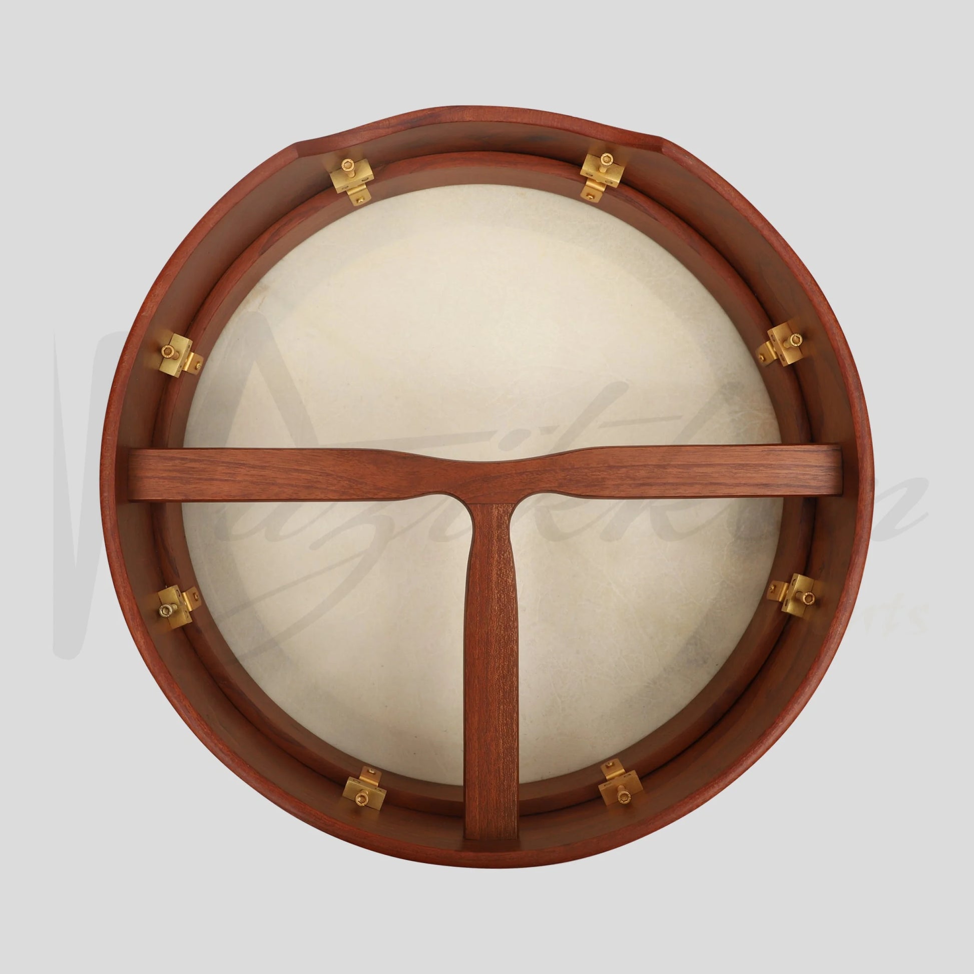 Muzikkon 16’’X4’’ Heartland Tunable Irish Bodhran with T-BAR & Taped Finish Deep Tune Drum
