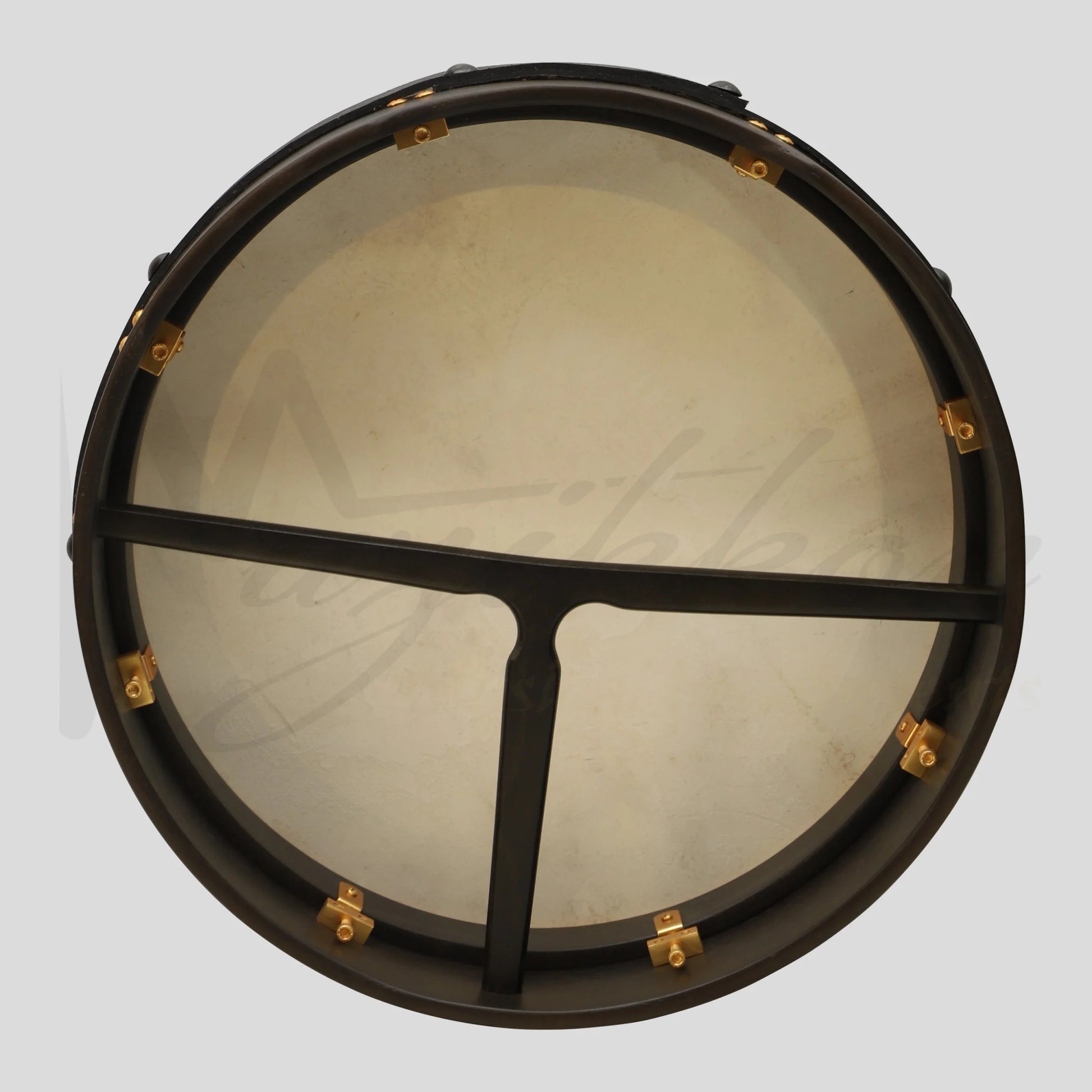 Muzikkon 16’’X4’’ Heartland Tunable Irish Bodhran with T-BAR & Taped Finish Deep Tune Drum