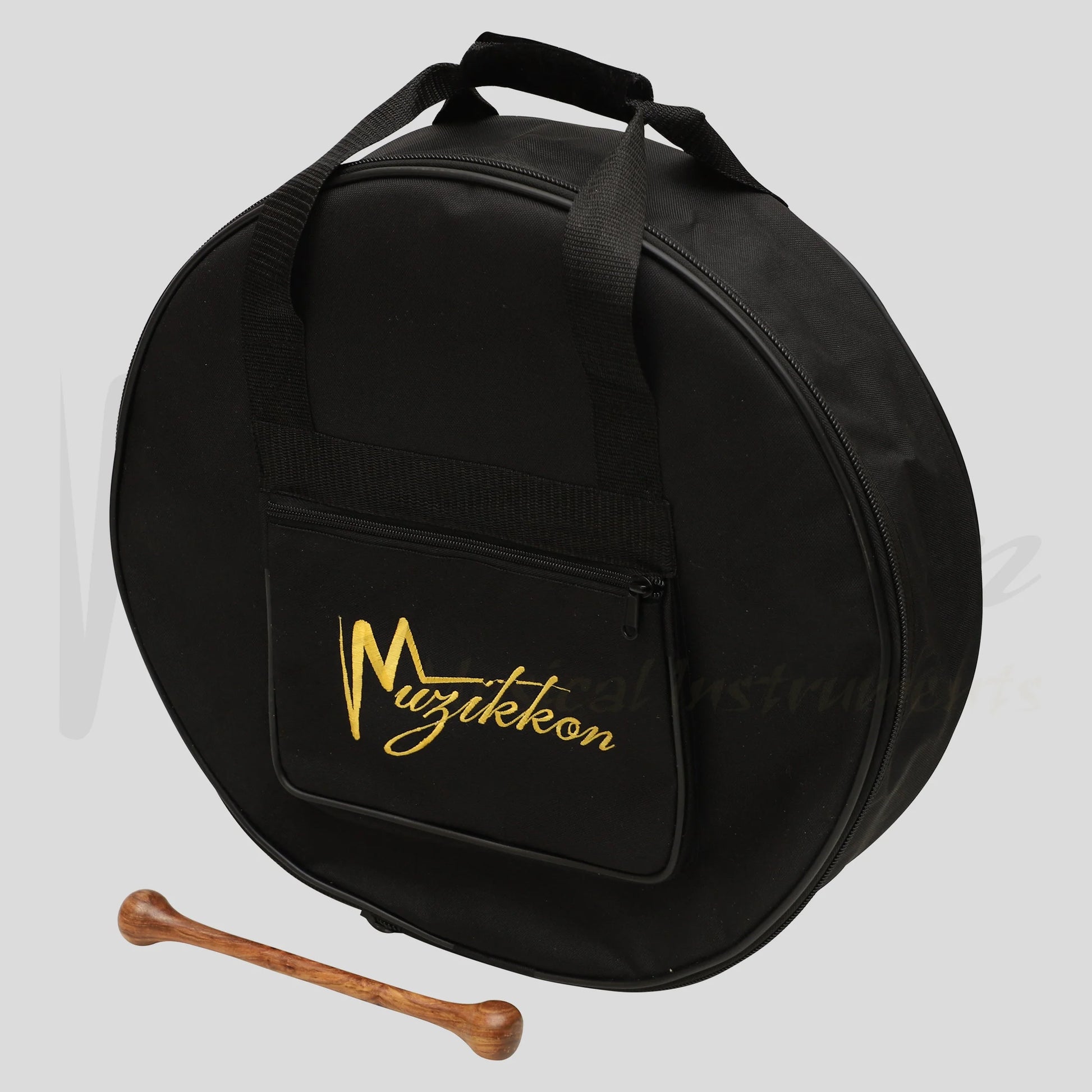 Muzikkon 16’’X4’’ Heartland Tunable Irish Bodhran with T-BAR & Taped Finish Deep Tune Drum