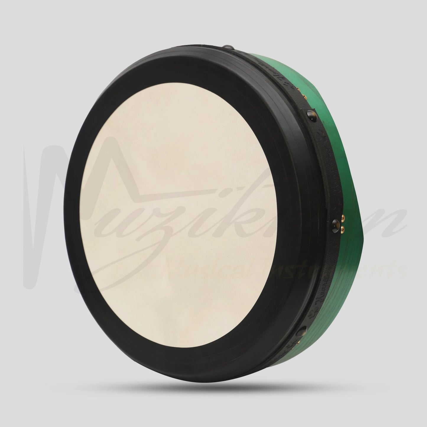 Muzikkon 16’’X4’’ Heartland Tunable Irish Bodhran with T-BAR & Taped Finish Deep Tune Drum