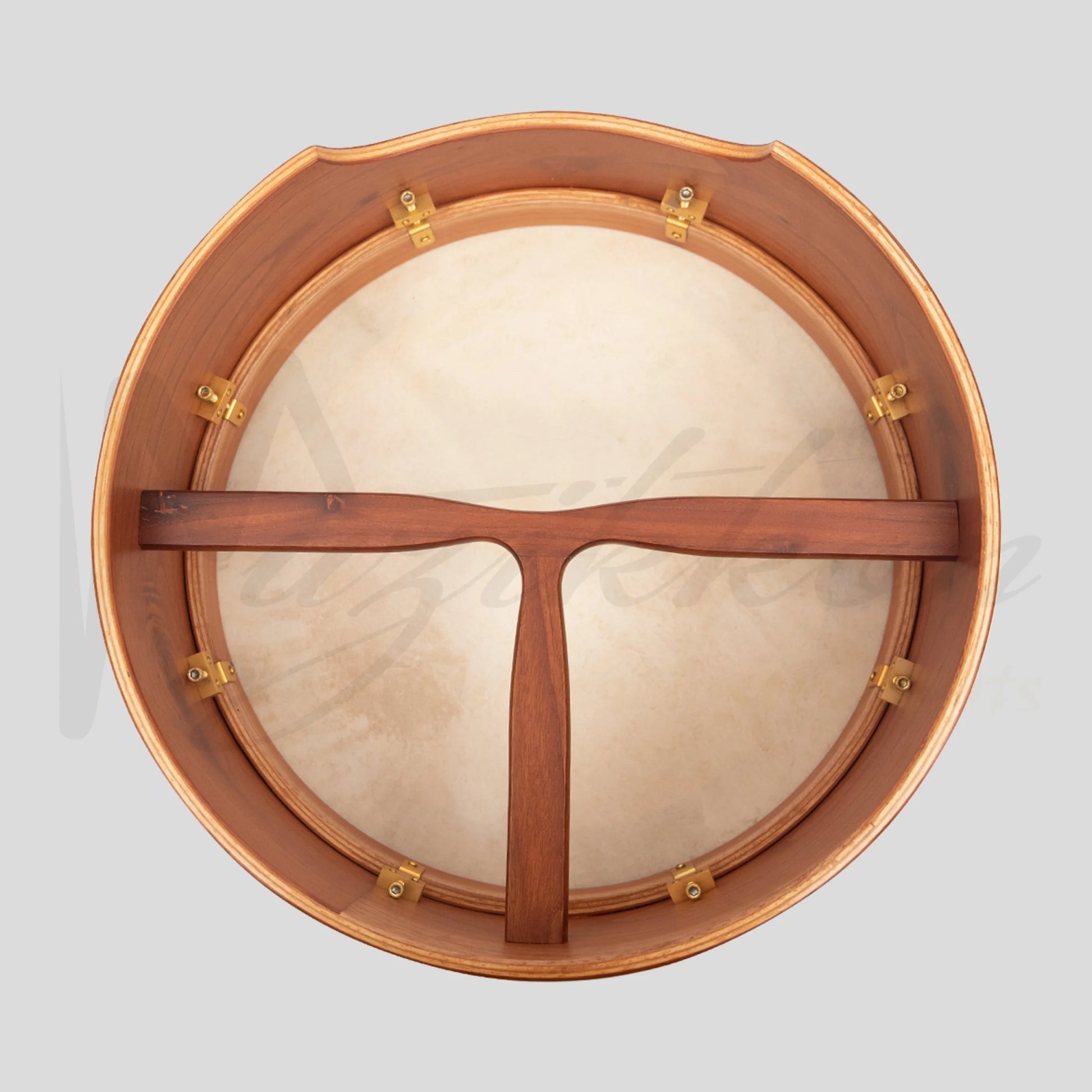 Muzikkon 16’’X6’’ Heartland Tunable Irish Bodhran Drum Deep Rim With T-Bar & Taped Finish