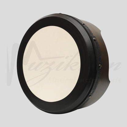 Muzikkon 16’’X6’’ Heartland Tunable Irish Bodhran Drum Deep Rim with T-BAR & Taped Finish Deep Tune Celtic Irish