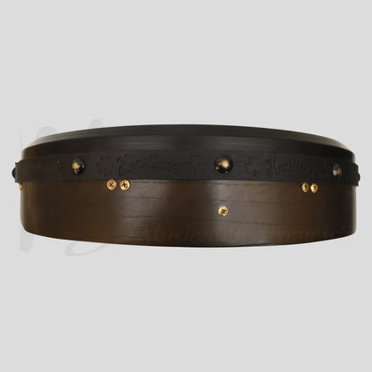 Muzikkon 18’’X4’’ Heartland Tunable Irish Bodhran Drum with T-Bar & Taped Finish Deep Tune