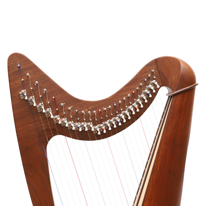 24 String Claddagh Harp Rosewood