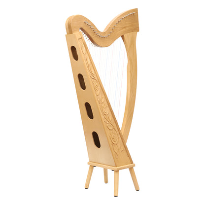 Muzikkon 29 Corde Trinity Harp Ashwood