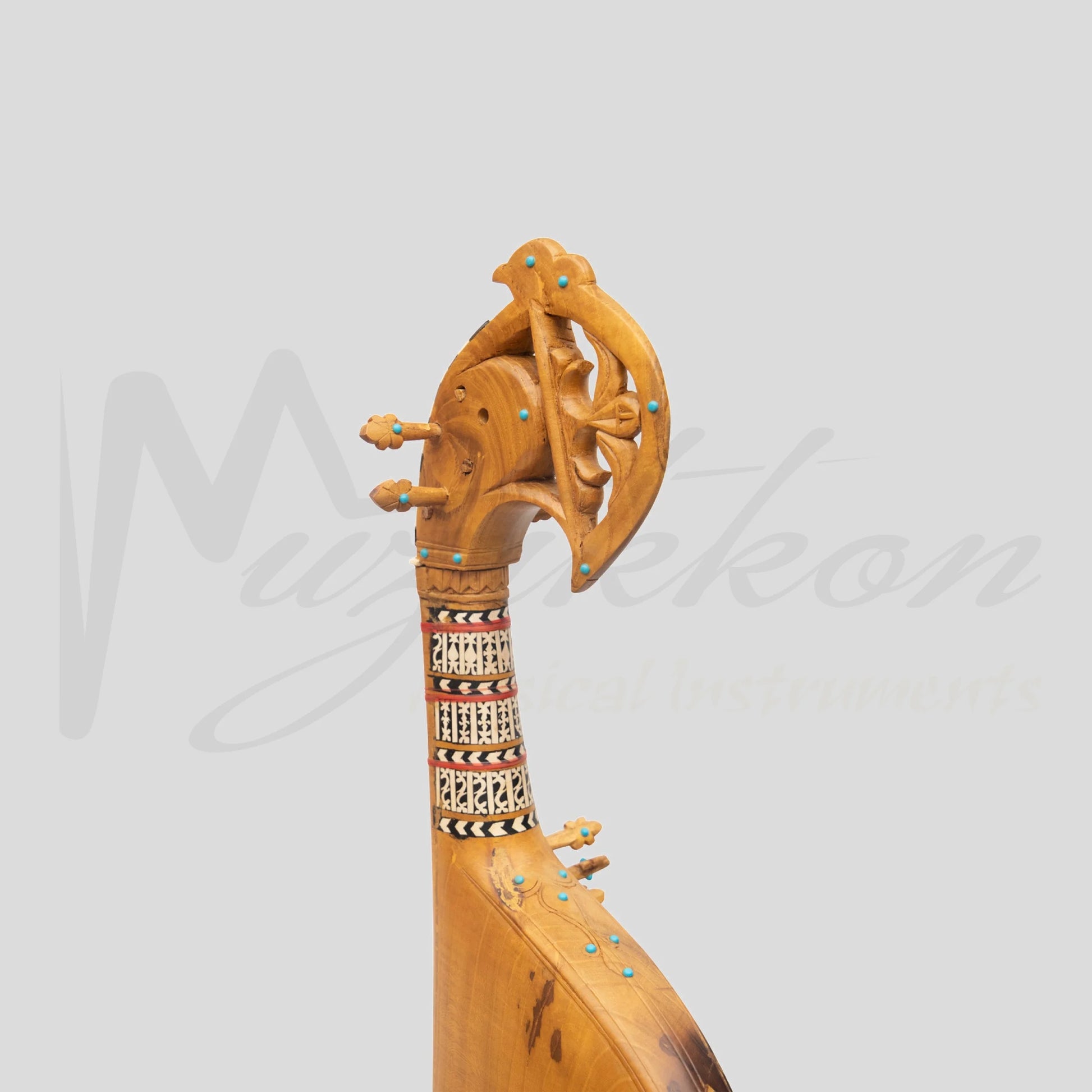 Muzikkon Afghani Rubab Half Sadafi Mulberry