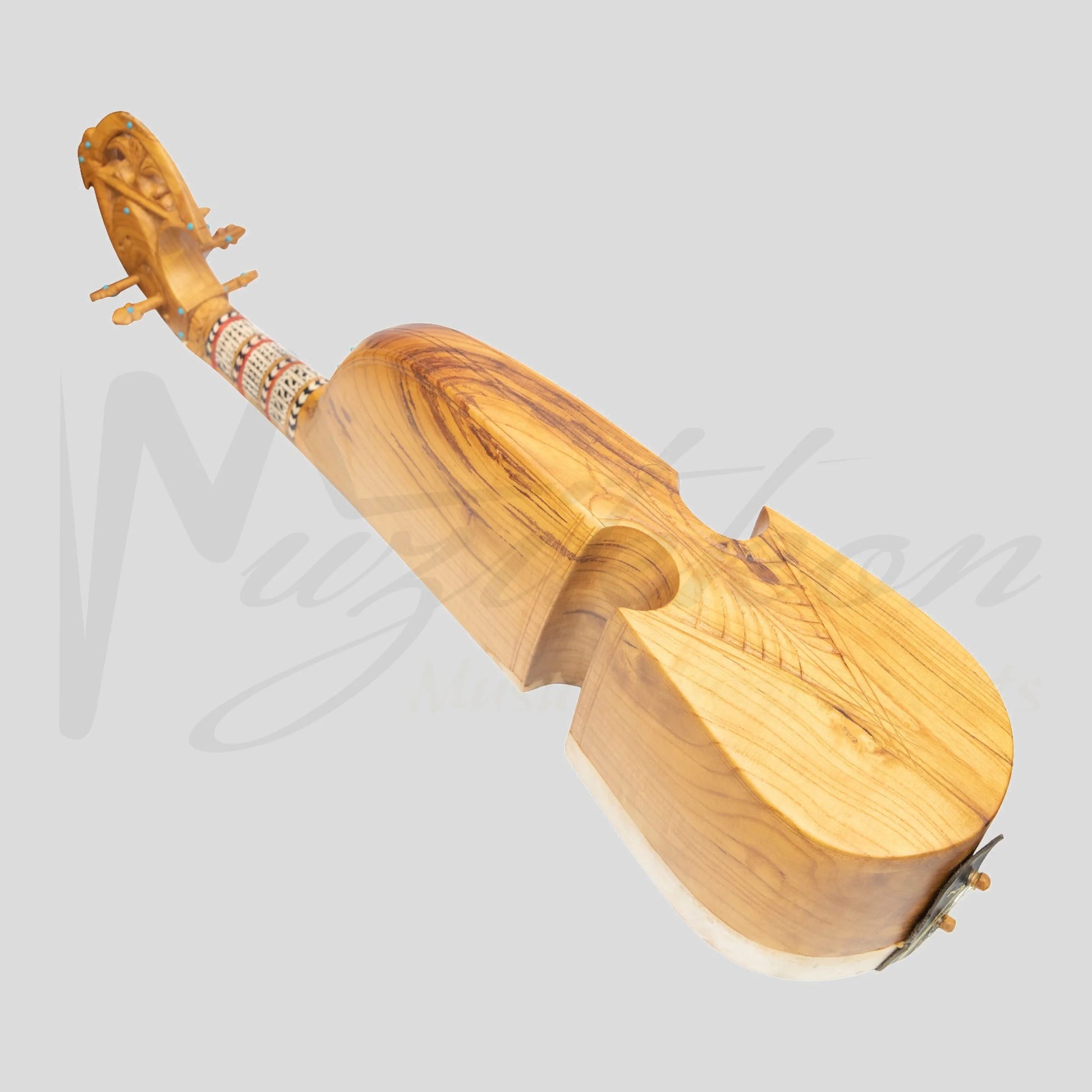 Muzikkon Afghani Rubab Half Sadafi Mulberry