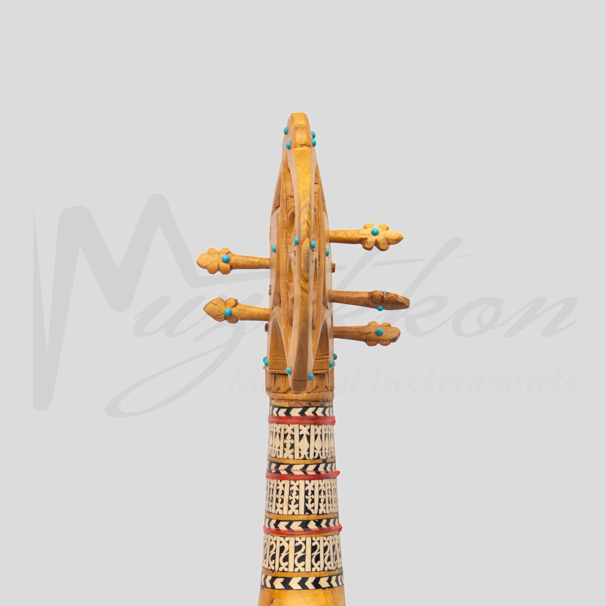 Muzikkon Afghani Rubab Half Sadafi Mulberry