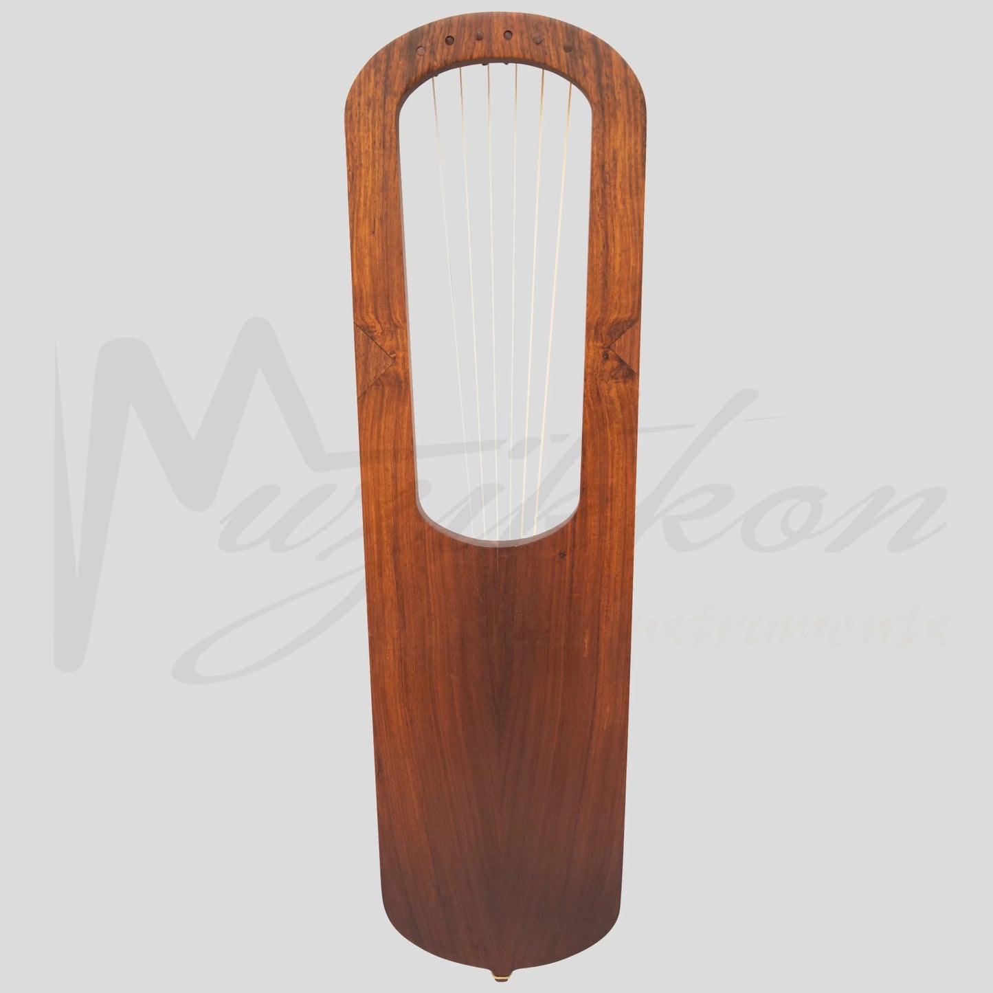 Muzikkon Anglo Saxon Lyre Harp Rosewood After Prittlewell Mid 7Th Century