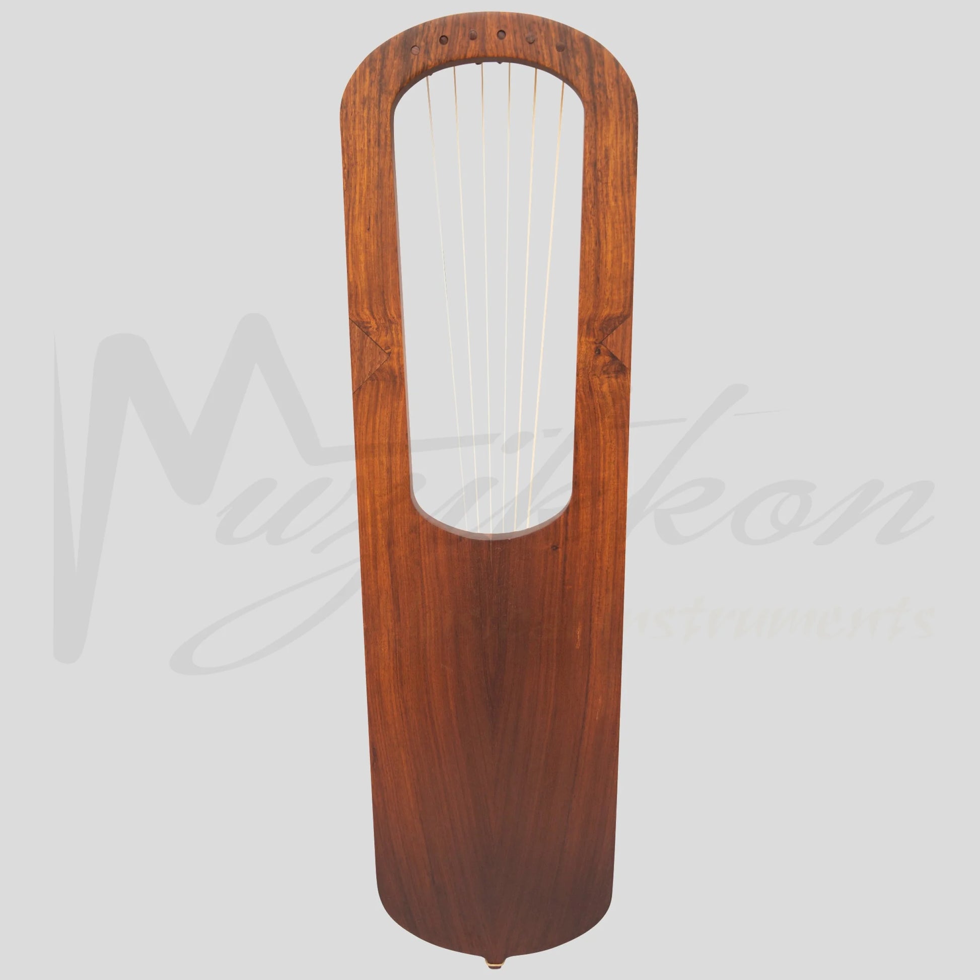 Muzikkon Anglo Saxon Lyre Harp Rosewood After Prittlewell Mid 7Th Century