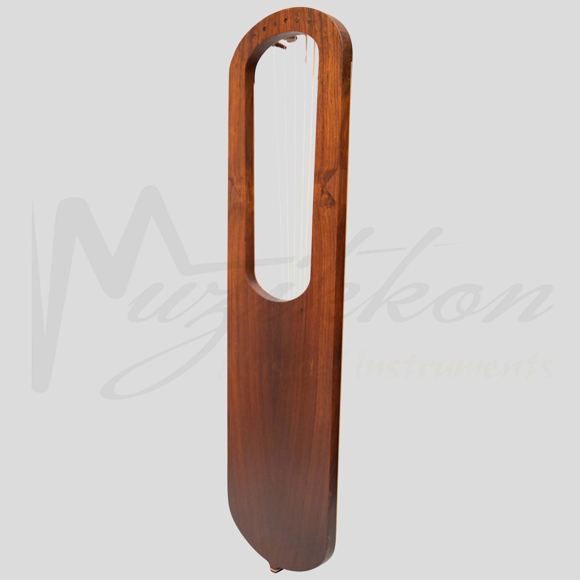 Muzikkon Anglo Saxon Lyre Harp Rosewood After Prittlewell Mid 7Th Century