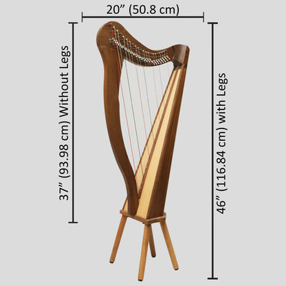 22 String Ard Ri Harp, Celtic Harp