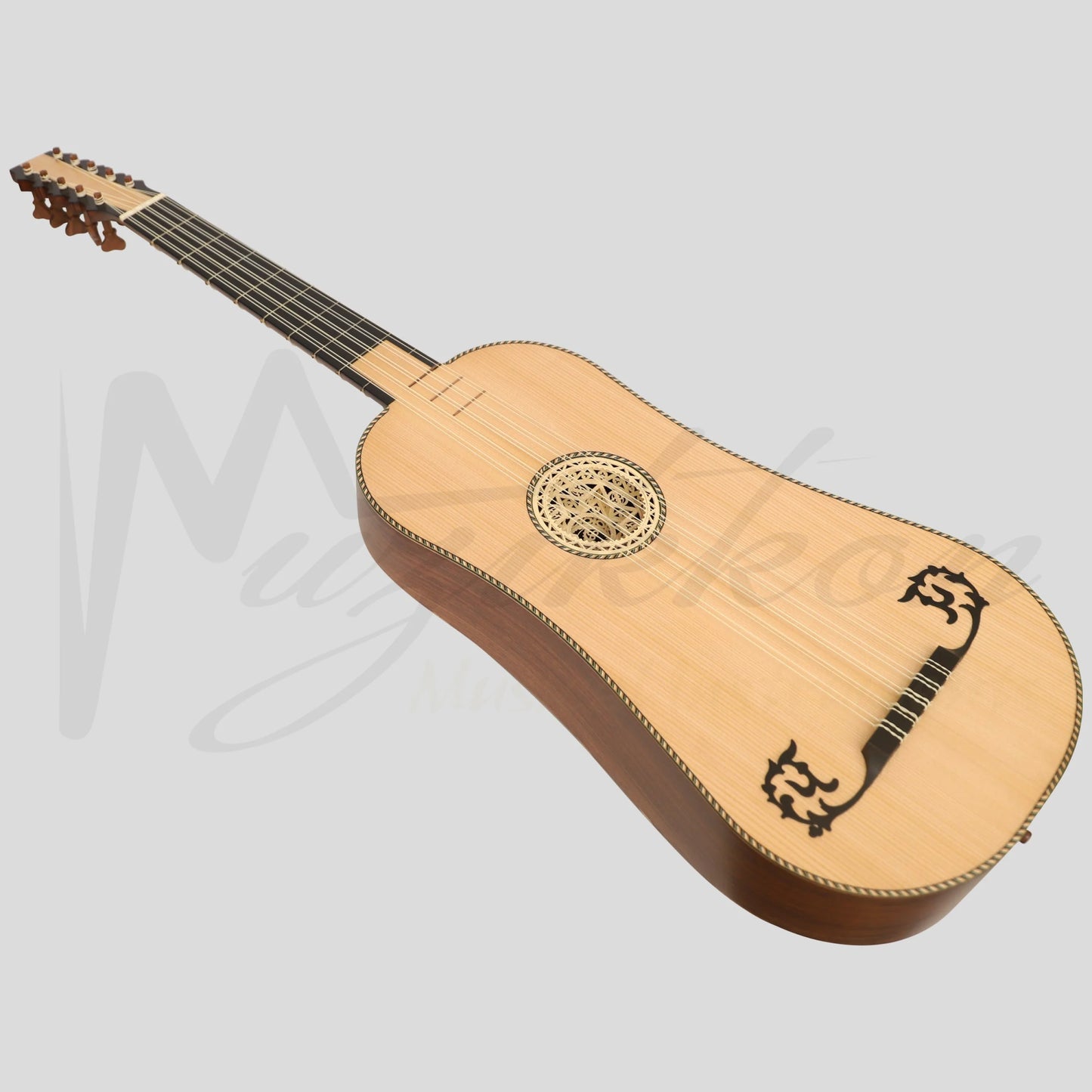 Muzikkon Baroque Guitar 5 Course After Sellas