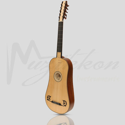 Muzikkon Baroque Guitar 5 Course After Sellas Rosewood