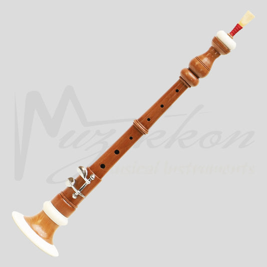 Muzikkon Bombard Chanter Satinwood 12.25 Inch With Reed Chanter